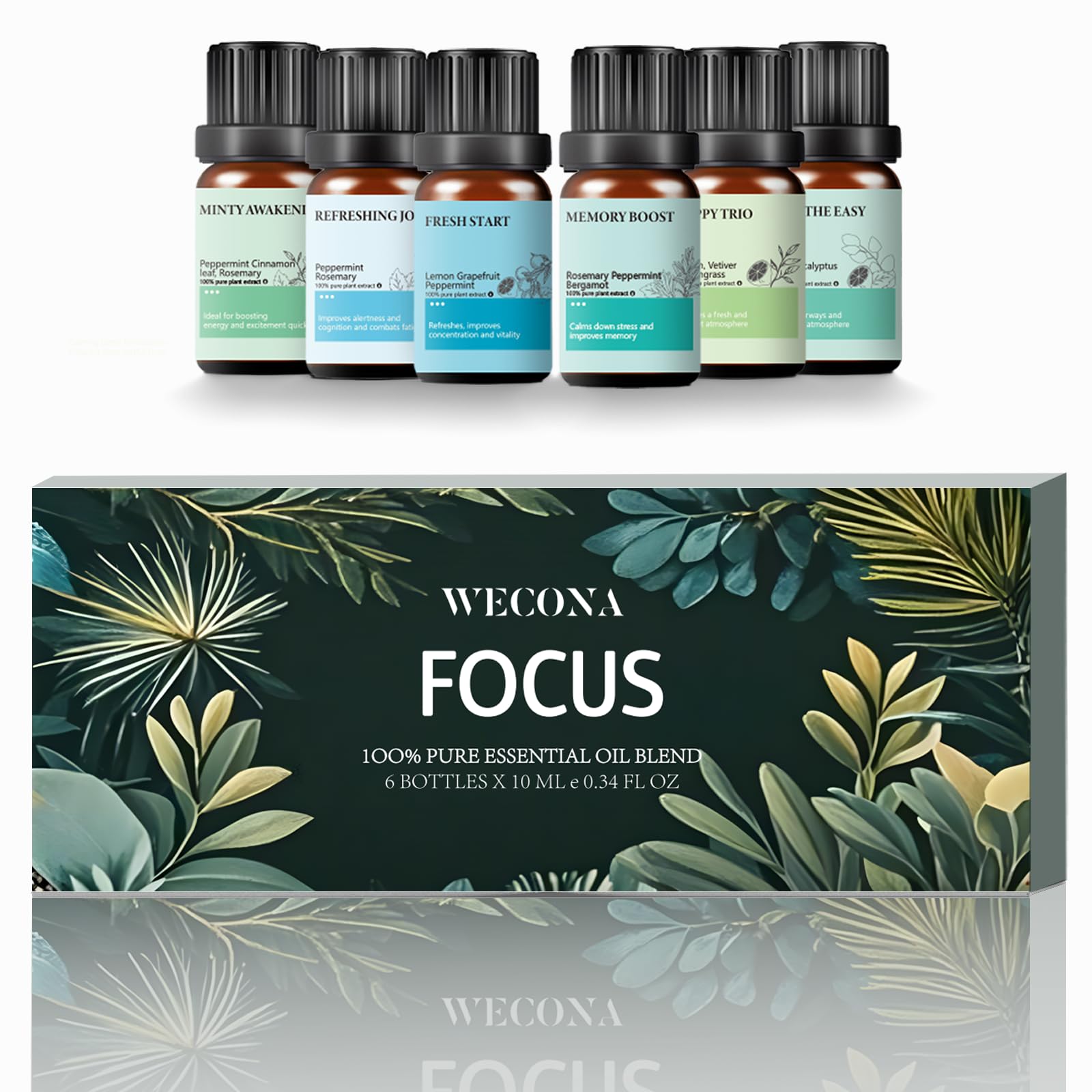 Amazon.com: Focus Essential Oil Set – 6x10ml Essential Oils for